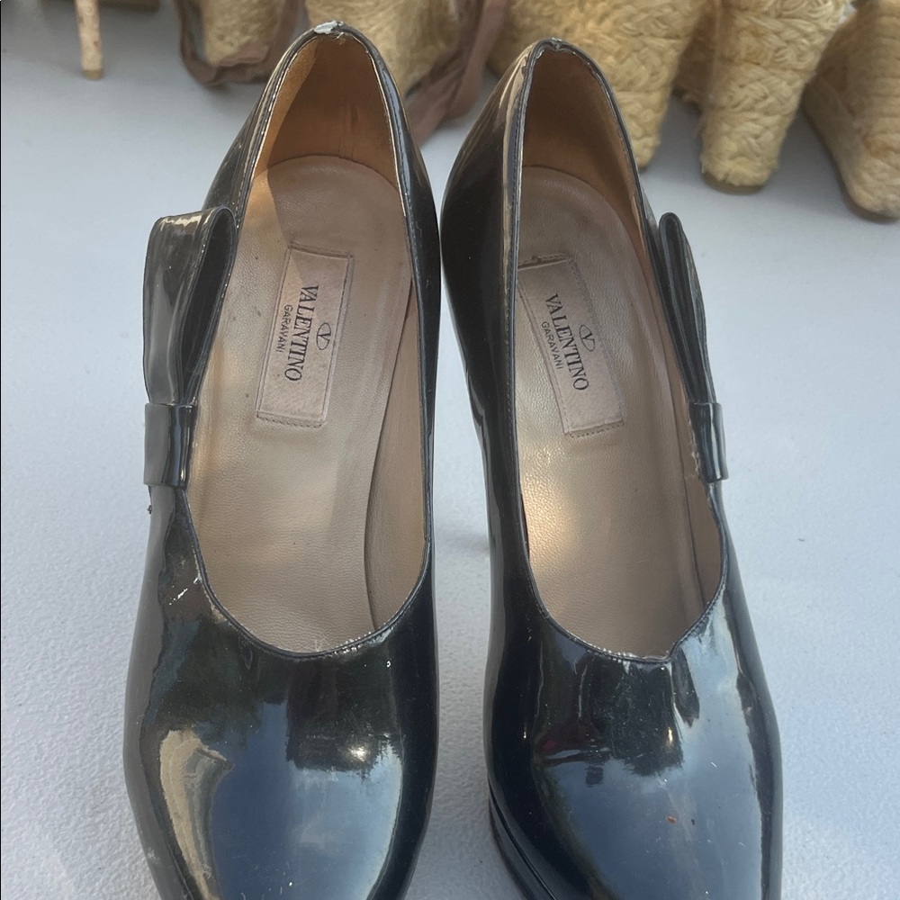 Valentino Glossy Black Heels